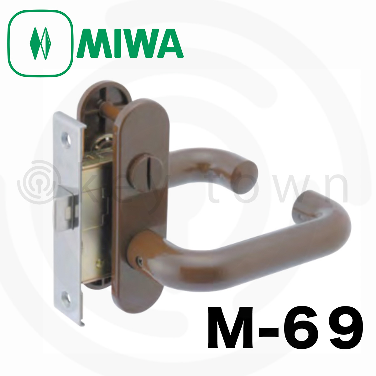画像1: MIWA 【美和ロック】 特殊錠 浴室錠  [MIWA-M-69] Kシリーズ (1)