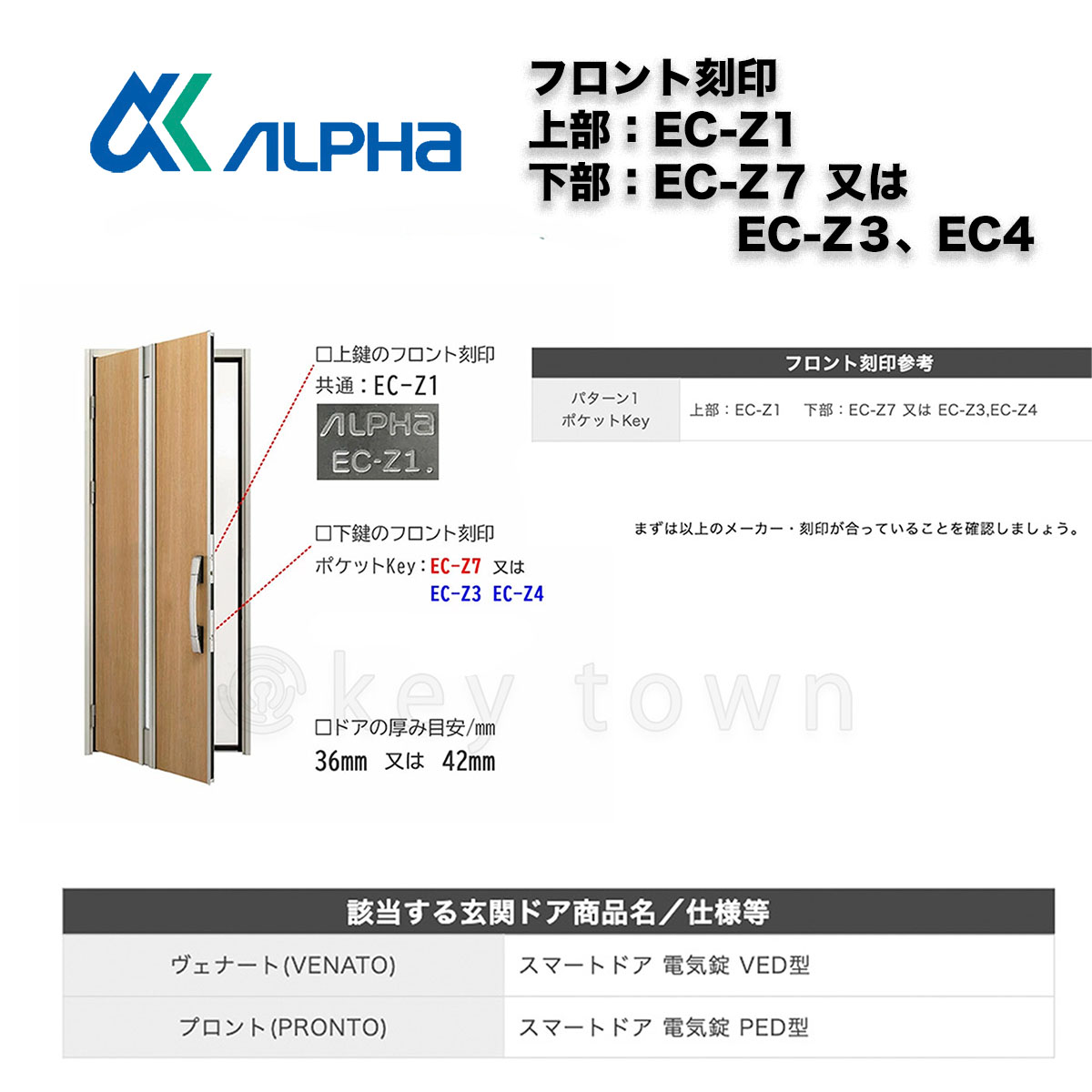 ALPHA 【アルファ】 ピタットKey 取替シリンダー [HH-5K-19810