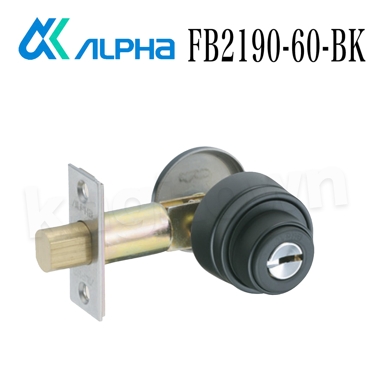 ALPHA 【アルファ】 チューブラー本締錠 [FB2190-60-BK] 2190シリーズ 交換 取付