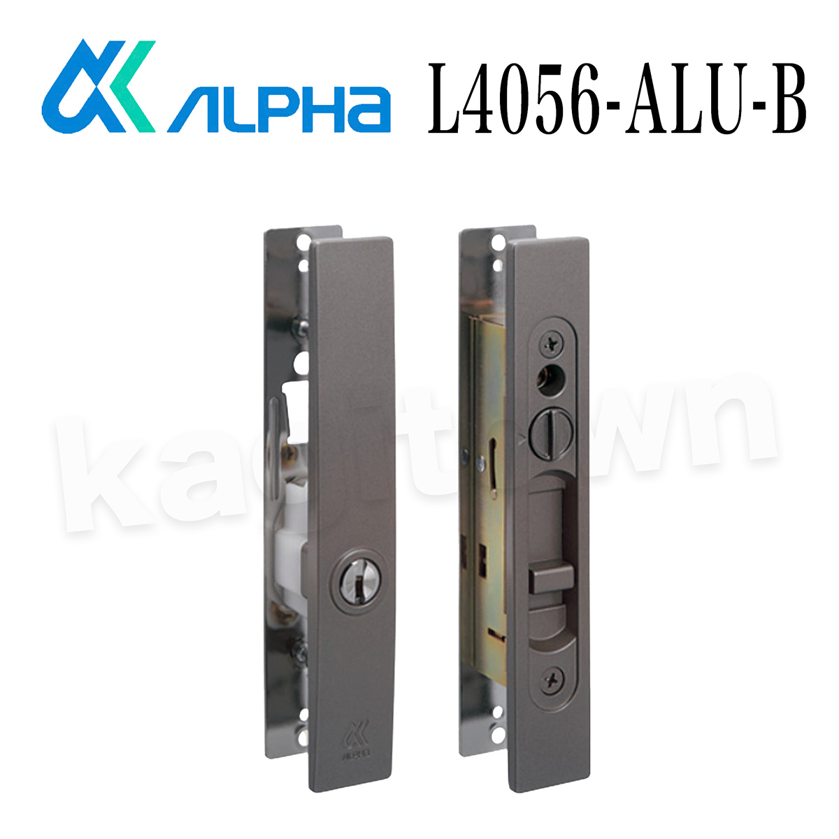 ALPHA 【アルファ】引戸用取替錠 [L4056-ALU-B/S] 万能型引戸取替錠.ディンプルキー 防犯 交換 取付