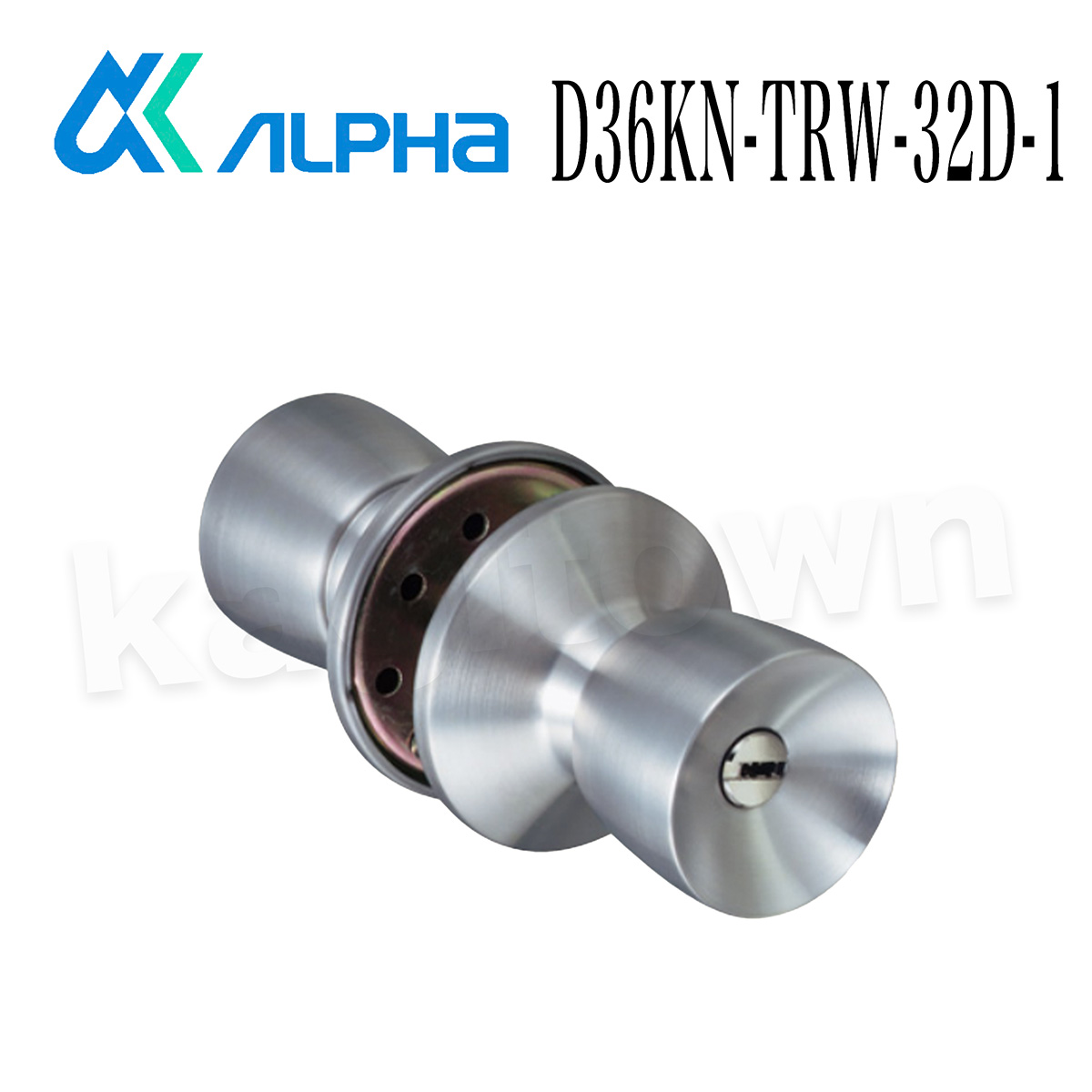 ALPHA 【アルファ】Ｗロック取替用玉座セット [D36KN-TRW-32D-1] ドアノブディンプルキータイプ 錠ケースノブセット 交換 取付